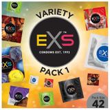 EXS assortimentsverpakking 1 - 42 condooms in 7 varianten