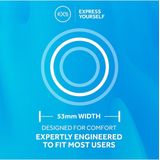 EXS Nano Thin - Condooms - 48 Stuks - Superdun - 53 mm Breed