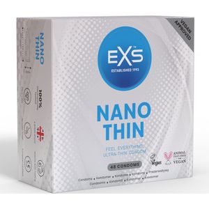 EXS Nano Thin - Condooms - 48 Stuks - Superdun - 53 mm Breed