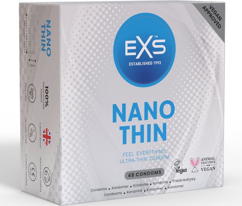 EXS Nano Thin - Condooms - 48 Stuks - Superdun - 53 mm Breed