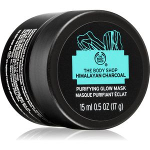 The Body Shop Himalayan Charcoal Purifying Glow Mask Reinigende en Verhelderende Gezichtsmasker voor Vette en Problematische Huid 15 ml