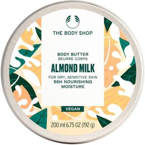 The Body Shop Almond Milk Body Butter Voedende Lichaamsboter voor Droge en Gevoelige Huid 200 ml