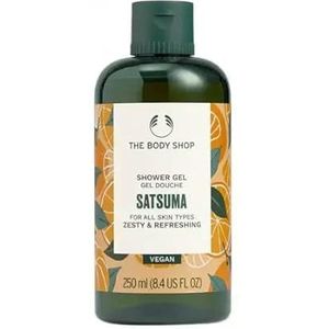 The Body Shop douchegel SATSUMA voor alle huidtypes Verfrissende verfrissende geur Dermatologisch getest Veganistisch bad Cosmetische fles 250 ml