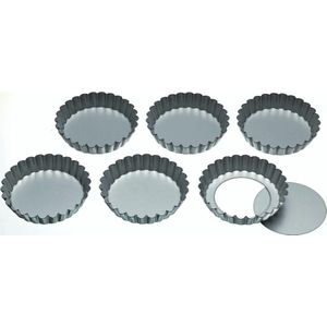 Kitchencraft Mini Quiche Bakvormen set (6 Stuks)