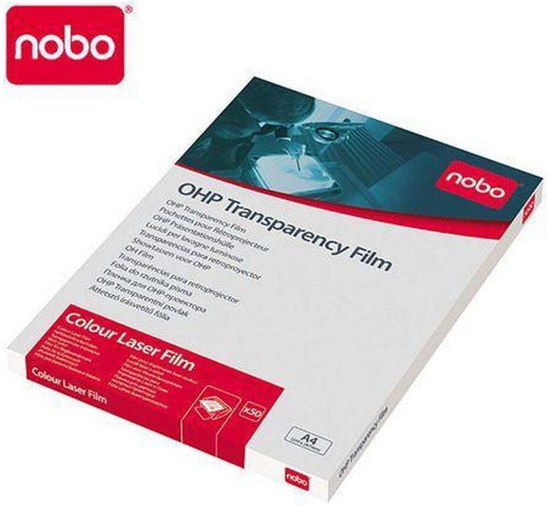 Nobo Overheadprojector transparanten voor kleuren laserprinters (50st)