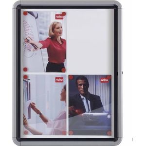HMF 46872 Acryl Vitrine / Schaukasten mit Holzsockel für
