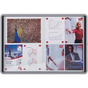 Nobo Premium Plus binnenvitrine 15 x A4 metaal