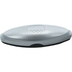 Nobo Magnetische bordwisser voor whiteboards met glazen oppervlak, premium kwaliteit, Dry Wipe, zilver, 1904100