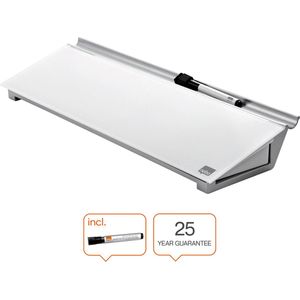 Nobo - Diamond - Glazen Memobord - Veiligheidsglas - Inclusief Stift