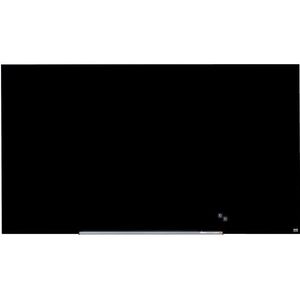 nobo Glazen whiteboard WIDESCREEN, zonder frame, 85'' - b x h = 1883 x 1059 mm, zwart