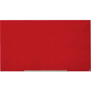 nobo Glazen whiteboard WIDESCREEN, zonder frame, 85'' - b x h = 1883 x 1059 mm, rood