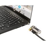 ClickSafe®-Combinatieslot - Zwart - Koolstofstaal - 180 cm Kabel