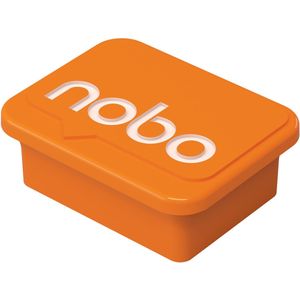 Nobo - magneten voor whiteboard, oranje, pak van 4