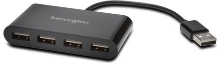 Kensington USB 2.0 Hub met 4 Poorten - USB Splitter - Zwart