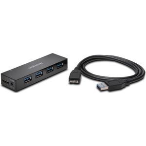 Kensington UH4000C 4 Port Hub USB 3.0-hub 4 poorten Zwart