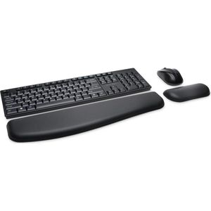 Kensington Pro Fit® RF Draadloze Desktopset - Morsbestendige Toetsenbord en Muis - AZERTY Layout - Zwart