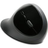 Kensington Draadloze ergonomische muis, Wireless Pro Fit Ergo computermuis voor laptop, desktop, pc en gaming, met 2,4G USB of Bluetooth-verbinding, 3 DPI instellingen & 5 toetsen, zwart, K75404EU