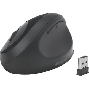 Kensington Ergonomische muis, draadloos, Pro Fit Ergo, dubbele draadloze connectiviteit voor computers/laptops/pc/gaming, Bluetooth of USB 2.4G-verbinding, 3 DPI-instellingen en 5 toetsen, zwart
