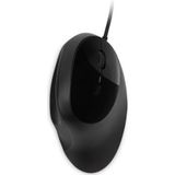 Kensington Pro Fit® Ergonomische Bedrade Muis - Met USB 3.0-Aansluiting - 4 DPI-Instellingen en 5 Knoppen - Zwart