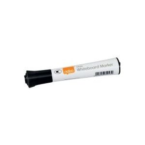 Nobo Glide Whiteboard Markers Met Ronde Punt - Pak Van 10 Stuks - Zwart
