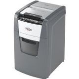 Rexel Optimum AutoFeed+ 150M Aktenvernichter mit Partikelschnitt P-5, 2 x 15 mm, bis 150 Blatt, schwarz