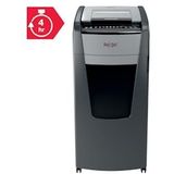 Rexel Optimum AutoFeed+ 750X Aktenvernichter mit Partikelschnitt P-4, 4 x 28 mm, schwarz