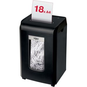 Rexel ProMax RSS1838 Aktenvernichter mit Streifenschnitt P-2, 6 mm, bis 18 Blatt, schwarz
