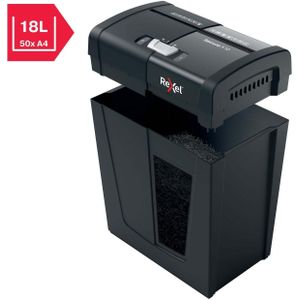 Rexel Secure X10 Aktenvernichter mit Partikelschnitt P-4, 4 x 40 mm, bis 10 Blatt, schwarz