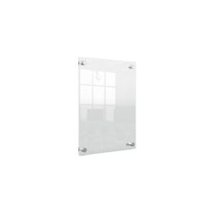 Nobo Premium Plus Wandgemonteerde A4 Poster Frame voor Documenten, Posters - met Hoekmontage - Transparant Acryl