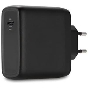 Kensington 100W USB-CO GaN Voedingsadapter, Compacte Draagbare High-Speed Stroomtoevoer met Kabel van 2 Meter, Compatibel met MacBooks, iPads, Surface Apparaten en Meer (K33821EU)