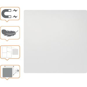 Nobo whiteboard 450x450mm, magnetisch, frameloos, modulair