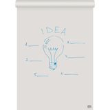 Nobo Gerecycled Flipoverblok op Rol - 50 Vellen Dubbelzijdig Blanco of Geruit Papier- 58x81cm - 70 grams