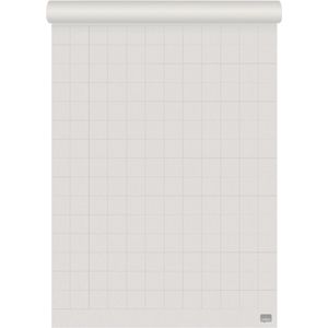 Nobo Gerecycled Flipoverblok op Rol - 50 Vellen Dubbelzijdig Blanco of Geruit Papier- 58x81cm - 70 grams