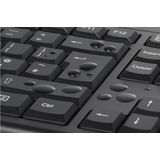 Kensington KM150 EQ - Draadloze Desktopset - Zwart - QWERTY-toetsenbord en Quite-Click-muis