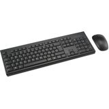 Kensington KM150 EQ - Draadloze Desktopset - Zwart - QWERTY-toetsenbord en Quite-Click-muis