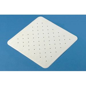 Adhome Douchematje wit rubber antislip - 54 x 54 cm