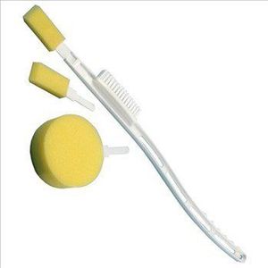 Badspons - Kunststof - Nylon Borstel - Lengte 61 cm - Inclusief 3 Sponsen