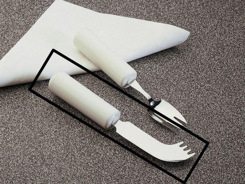 Eénhandig bestek Queens : Nelsonmes - mes/vork combinatie