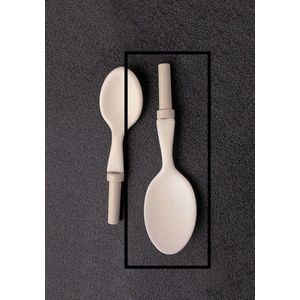 HOMECRAFT Kings zachte gecoate lepel, PVC-gebruiksvoorwerp, rubberen lepel, bijtreflex-oplossing, flexibel servies, eetgerei voor gehandicapten, eetlepel, hapveilige eetlepel (in aanmerking voor