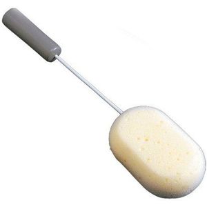 HOMECRAFT Spons met lange steel, buigbare douchespons met flexibele handgreep, badborstel voor moeilijk bereikbare plaatsen, rugschrobber voor beperkte mobiliteit, 380 mm (15 ""), (komt in aanmerking