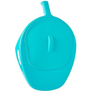 Bedpan BioCote® : met deksel - groen polypropyleen