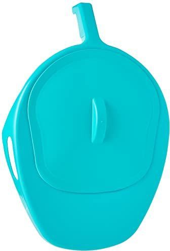 Bedpan BioCote® : met deksel - groen polypropyleen