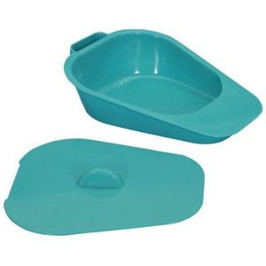Bedpan - Groen - Polypropyleen - Inclusief Deksel