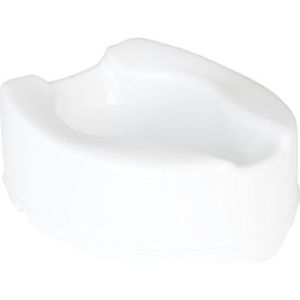Homecraft Savanah toiletbril zonder deksel, verlengde en verhoogde stoelsteun met vergrendeling voor ouderen, gehandicapten en gehandicapte gebruikers, witte kleur, 150 mm (6"")