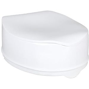 Toiletverhoger - Anatomisch - Wit - Kunststof - Met Deksel