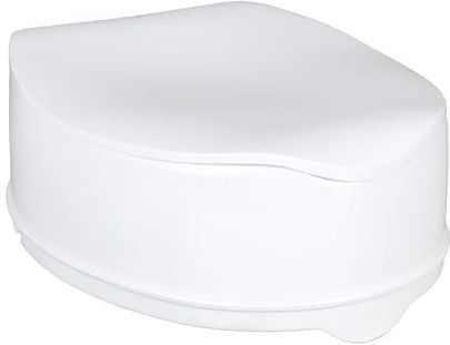 Toiletverhoger - Anatomisch - Wit - Kunststof - Met Deksel