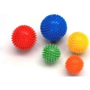 Massage Bal met spikes : 10 cm - blauw