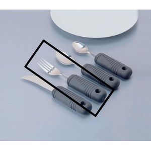 Sure Grip - Bestekset - Zacht Rubber - Vaatwasbestendig