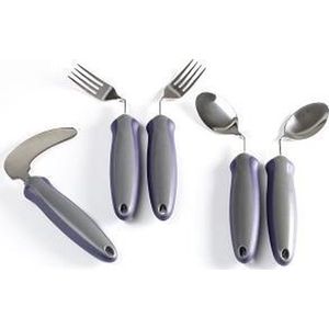 Homecraft Newstead Snijder, Angled Leep, Rechtshandig Adaptive Eethulp, Gereedschap voor Ouderly, Disabled, Handicapped, Parkinson's ziekte en artritis, Antislip Gemakkelijk Grip