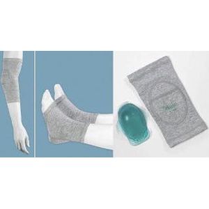 GelBodies - Hiel- en Elleboogbeschermer - Zwart - Silicone Gel - Ademend